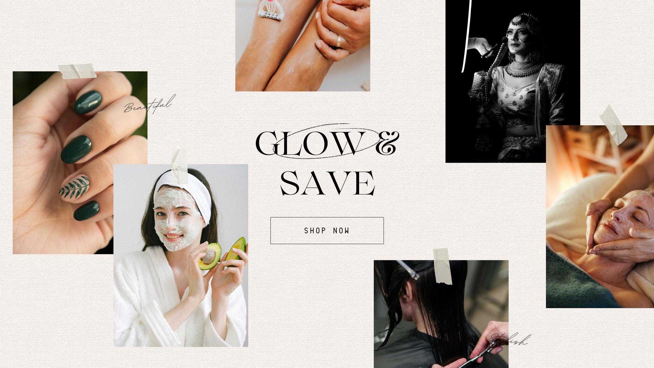 Bridal Packages, Beauty Deals, Glow and Save, Facials, waxing, hair cut on special discounts