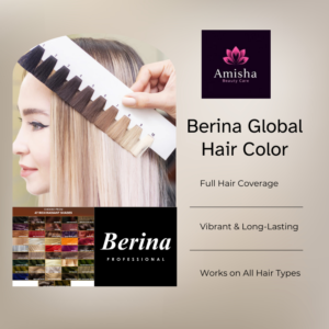 berina global hair color in agra at amisha beauty care
