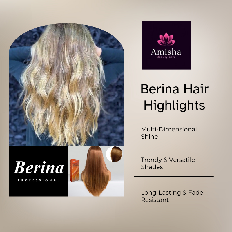 berina hair highlighting in agra at amisha beauty care