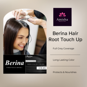 berina hair root touch up in agra at amisha beauty care