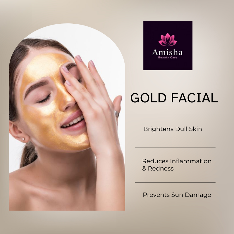 gold facial in agra at amisha beauty care