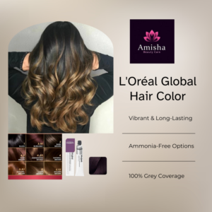 loreal global hair color in agra at amisha beauty care