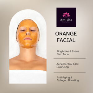 orange facial in agra at amisha beauty care