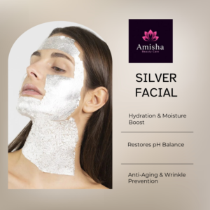 silver facial in agra at amisha beauty care