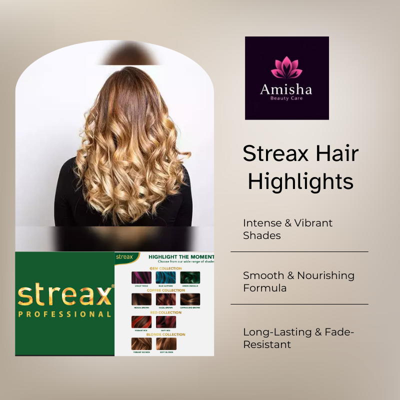streax hair highlighting in agra at amisha beauty care