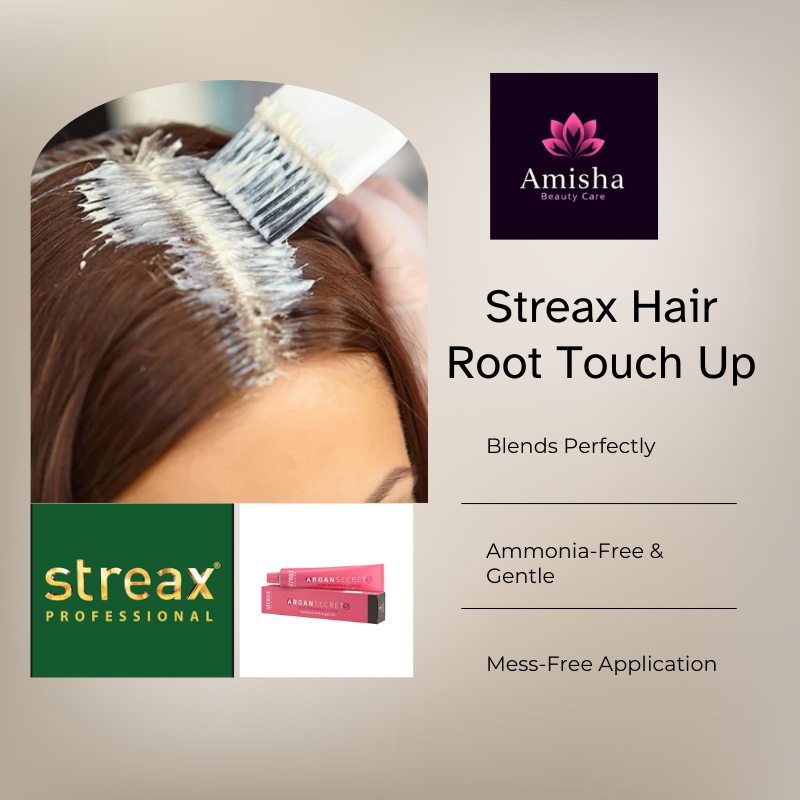 streax hair root touch up in agra at amisha beauty care