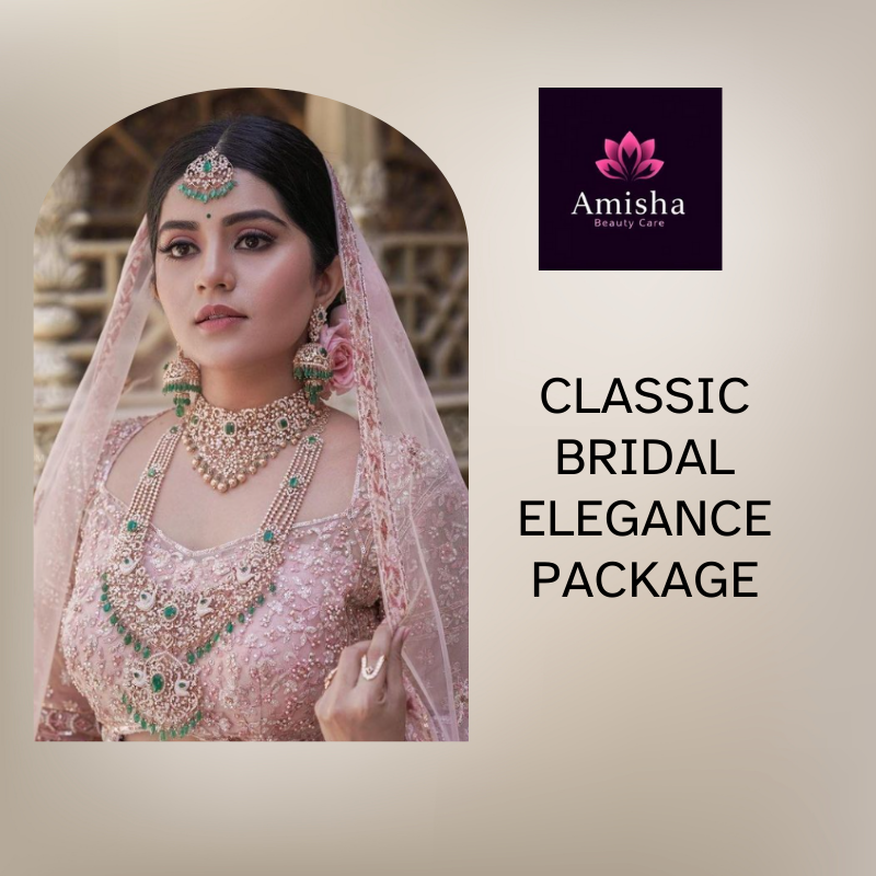 CLASSIC BRIDAL ELEGANCE MAKEUP AT AMISHA MAKEOVER IN AGRA