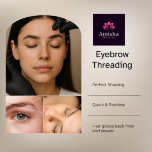 eyebrow threading in agra at amisha beauty care and amisha makeover salon in agra
