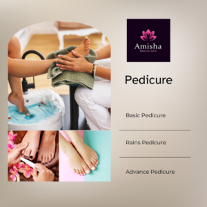 Pedicure at amisha makeover salon and academy in agra
