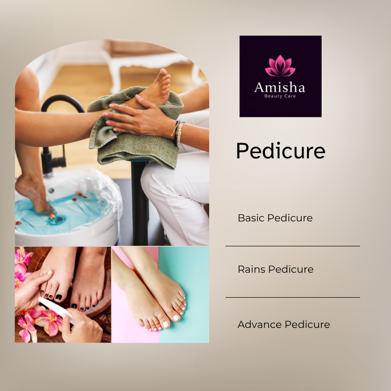 Pedicure at amisha makeover salon and academy in agra