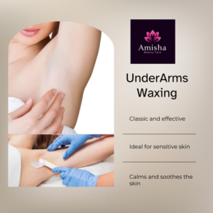 Underarms waxing at amisha makeover salon and academy in agra